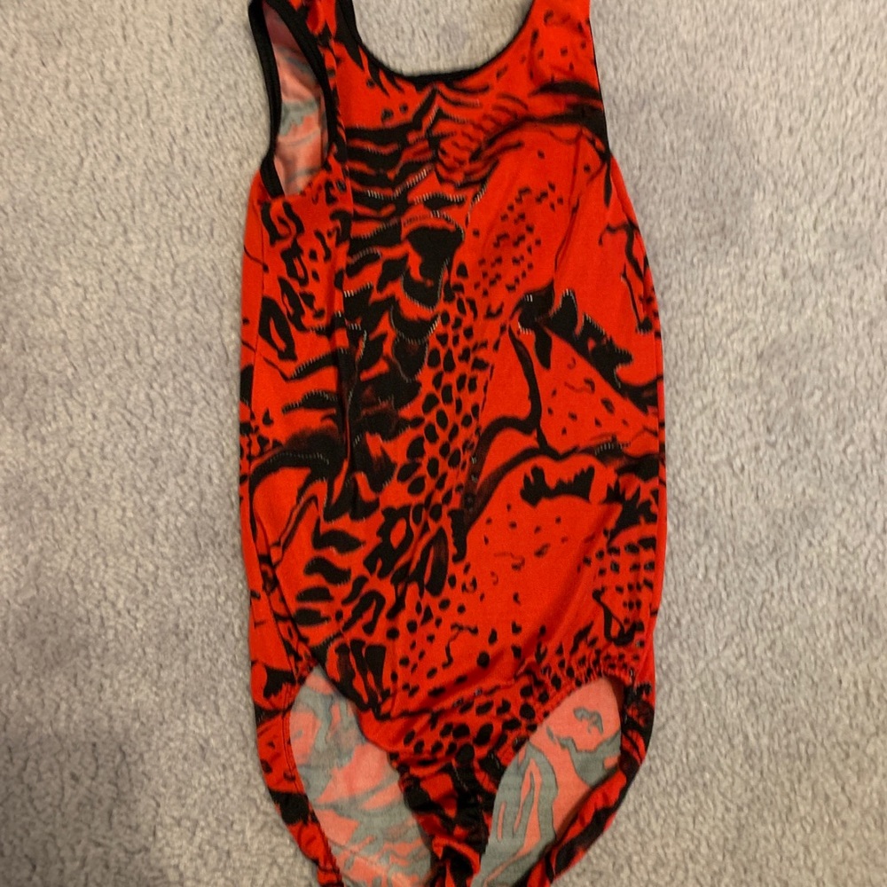 Plum practice wear gymnastics leotard